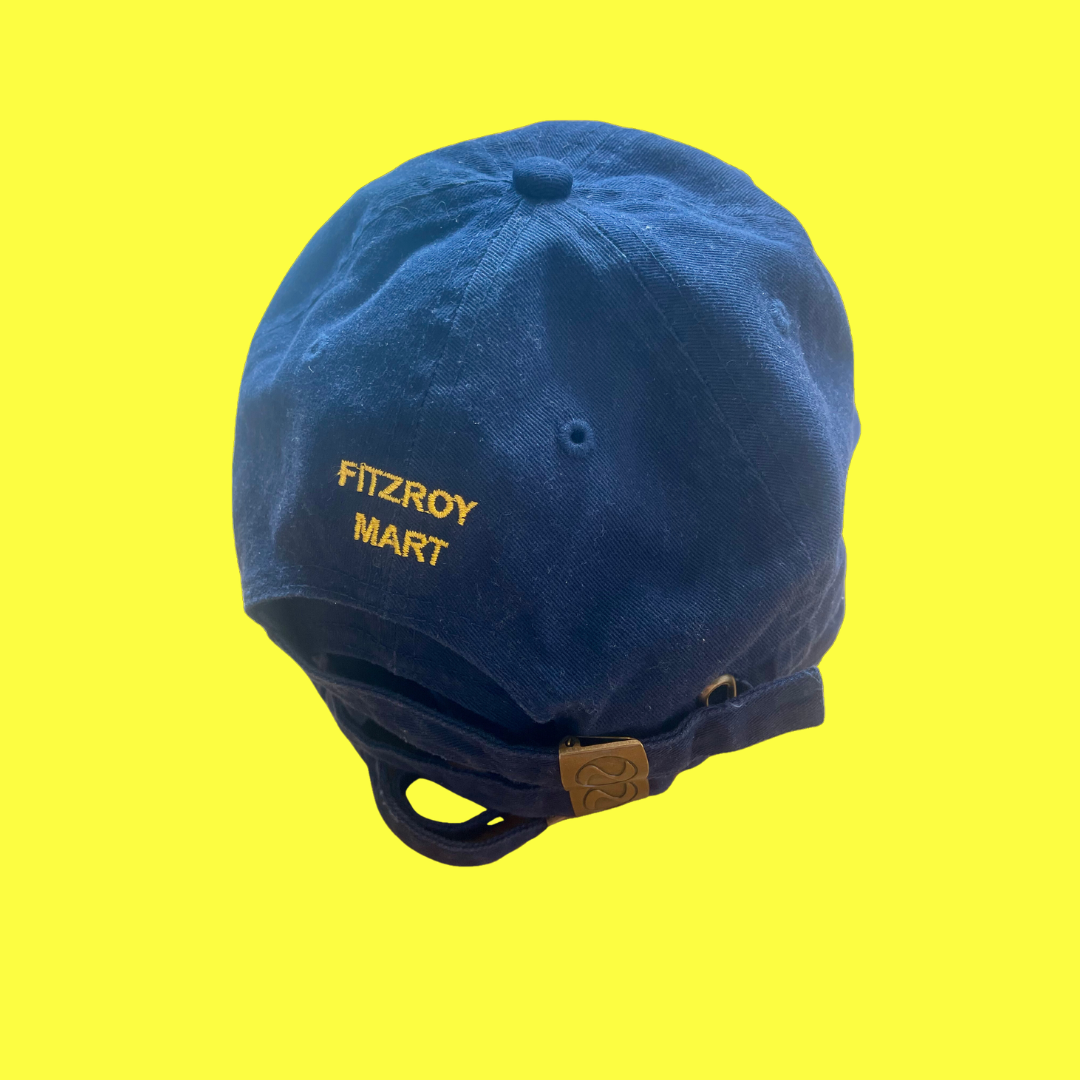 Mentally I'm at Fitzroy Pool Cap - Navy & Yellow